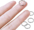 100 Pcs Split Ring, Small Key Rings Bulk Split Keychain Rings DIY Craft Metal Keychain Connector Accessories (12mm)...