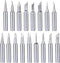 Mesee 17Pcs Soldering Iron Tips Kit 900M Lead-Free Solder Iron Tip Welding Replacement Accessories for Hakko, Radio Shack, TENMA, ATTEN, Quick, Ao...