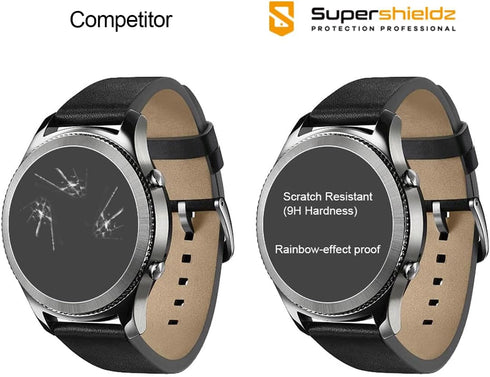 Supershieldz (3 Pack) Designed for Huawei Watch 2 and Watch 2 Sport Tempered Glass Screen Protector, (Full Screen Coverage), Anti Scratch, Bubble ...