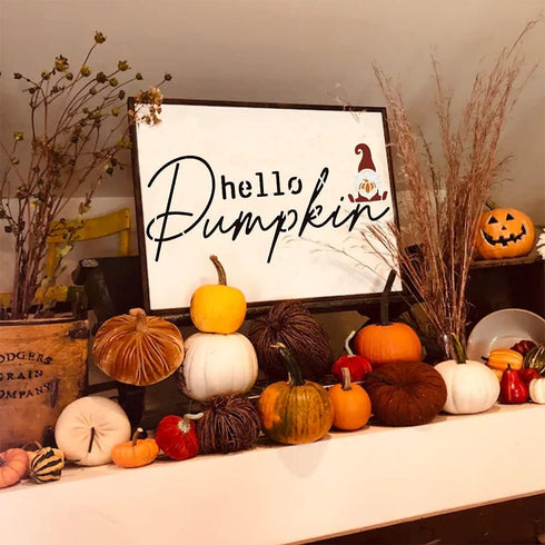 Fall Stencils Pumpkin Stencil Thanksgiving Stencil for Painting on Wood Autumn Thankful Stencils for Porch Wood Signs Door Canvas Fabric...