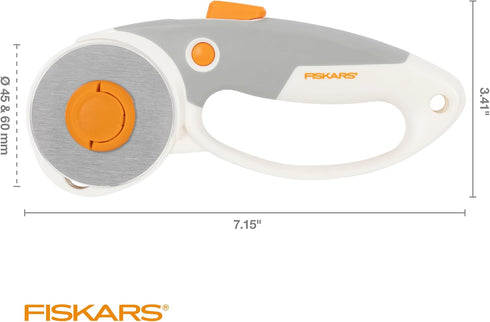 Fiskars® Easy Change DuoLoop Rotary Cutter (45 mm/60 mm)...
