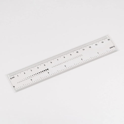 Film Flexible Ruler 6 Inch 1mm Scale PET Plastic Covered Folding Straight Ruler Calibration Soft Ruler Measuring Tool for Factory, Transparent...