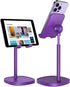 LISEN Dark Purple Cell Phone Stand Desktop Accessories fits iPhone 14 Stand for Desk All Mobile Phone, iPhone, iPad, Tablet 4-10'' Kitchen Accesso...