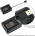 JJC DB-110 Battery Charger USB Multi-Slot for Ricoh GR IIIx HDF GRIIIx GR3x GR III HDF GRIII GR3 WG-6 G900, LI-90B LI-92B Battery Charger for Olym...