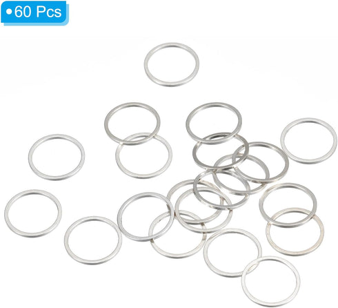 PATIKIL Beading Hoop Earrings, 60 Pcs Round Beading Findings Copper Hoop Earring for DIY Crafts Jewelry Making Earring Necklace Supplies(20mm, Sil...