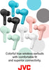 JVC Gumy Truly Wireless Earbuds Headphones, Bluetooth 5.0, Water Resistance(IPX4), Long Battery Life (up to 15 Hours) - HAA7TW (White)...