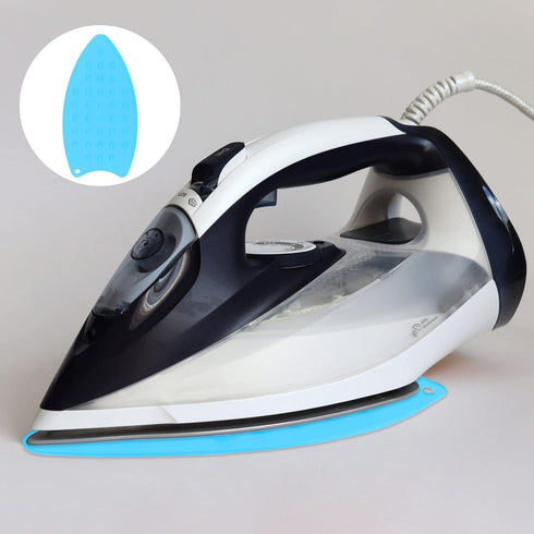 Silicone Iron Rest Pad, Multipurpose Iron Hot Resistant Mat Iron Rest Plate for Ironing Board Hot Heat Resistant Steam Compact Mat, Blue...