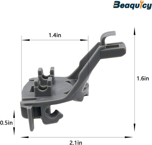 Beaquicy 00428344 Dishwasher Bearing Lower Rack Flip Tine Clip Kit - Replacement for Bos-ch Ther-mador Ken-more Dishwasher - Replaces 00418499 418499 420199 00420199 1999096 428344 Gray