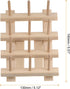 HARFINGTON 2pcs 12 Spools Small Foldable Wooden Thread Rack Thread Holder Sewing Embroidery Thread Organizer Hair braiding Rack for Sewing Braidin...
