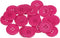 50pcs 40L Sewing Buttons 1"(25mm) Resin Round Flat 4-Hole Craft Buttons for Sewing Clothing and DIY, Dark Pink...