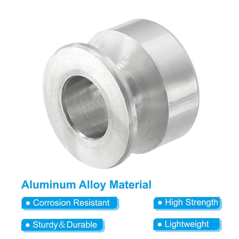 PATIKIL V-Belt Pulley, 10mm Fixed Bore 20mm Outer Dia Single Groove Pulley Wheel Aluminum Alloy V-Groove Drive Pulley for Motor Shaft 1-3MM PU Rou...