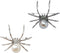 yueton 2Pack Spider Brooch Pins Exquisite Black and Silver Spider Brooch Pins Gothic Personalized Brooches Halloween Pin Accessories for Women...