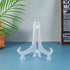 Artliving 7 Inch Clear Plastic Easels or Stand/Plate Holders to Display Pictures or Other Items at Weddings, Home Decoration, Birthdays, Tables (1...