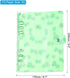 PATIKIL A5 Flower Clear Binder Cover, Soft PVC Loose Leaf Binder Protector Refillable Notebook Shell with Snap Button Closure for DIY Meeting Note...