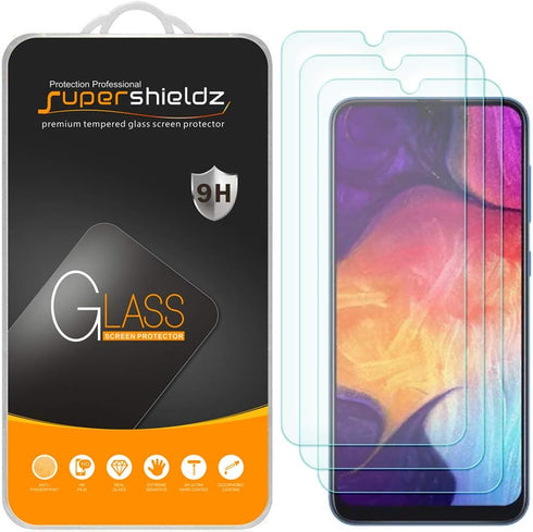 Supershieldz (3 Pack) Designed for Samsung Galaxy A50 Tempered Glass Screen Protector, Anti Scratch, Bubble Free...