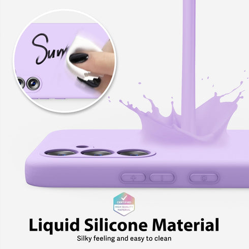 oakxco for Samsung Galaxy A54 5G Phone Case Liquid Silicone, Cute Thin Slim Soft Rubber TPU Plain Smooth Gel Cover for Women Girl, Matte Solid Pro...