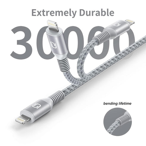 iPhone Charger Cable 10ft, 3Pack MFi Certified Extra Long Lightning Cable 10 Foot Fast Charging Cord Durable Nylon Braided USB Cable for iPhone 14...
