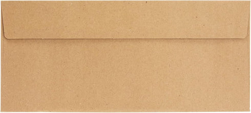Juvale 100 Pack Bulk #10 Brown Envelopes with Gummed Seal for Invitations, Mailing Letters, Checks, Gift Certificates (4-1/8 x 9-1/2 In)...
