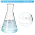 PATIKIL Erlenmeyer Flask, 3 Pcs 100ml 3.4oz Narrow Mouth Graduated Flasks Borosilicate Glass with Printed Graduation for Lab Experiment Chemistry ...