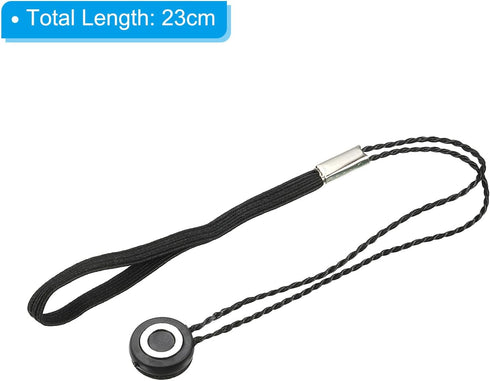 PATIKIL Camera Lens Cap Leash, 6Pcs Nylon Elastic Adhesive Cap Cover String Cord Keeper Holder for Outdoor Photography Camera Preventing Lost, Bla...