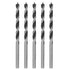 5pcs Brad Point Drill Bits 4mm (5/32'') Dia Straight Round Shank Metric Brad Point Spiral Twist Drill Bits for Softwood Hardwood Plywood Plastic R...