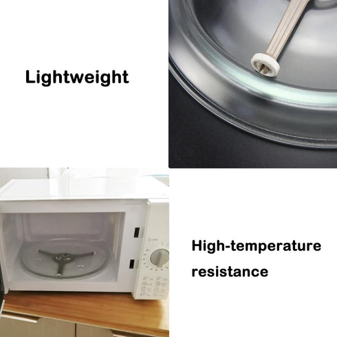 9.6 Inch Microwave Turnpiece Holder,Rotating Ring Roller,Glass Plate Tray Support Holder,Triple Arm Microwave Oven Turntable Ring Rotating Ring Ro...
