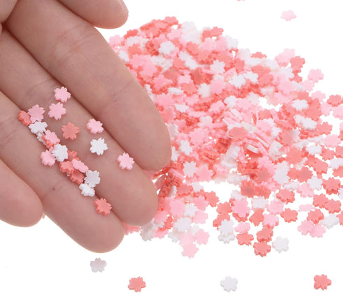 Imitation Daisy Slices Polymer Slices, 5mm Soft Clay Slices 100g Resin Slices Supplies for Art DIY Crafts Phone Case Projects Decoration, Light Re...