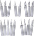 Mesee 17Pcs Soldering Iron Tips Kit 900M Lead-Free Solder Iron Tip Welding Replacement Accessories for Hakko, Radio Shack, TENMA, ATTEN, Quick, Ao...