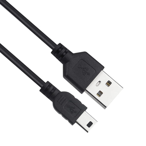 Mini USB Cable 1ft 10-Pack Bulk, Short Mini-B Charger Cord Black...