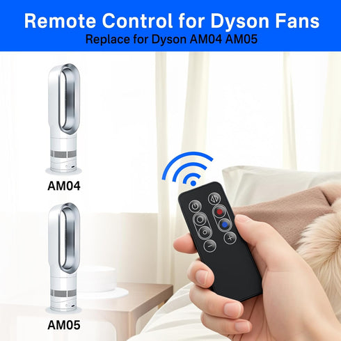 notiela Remote Control Compatible with Dyson AM04 AM05 Fan Remote with Battery for Dyson Remote Control Replacement Compatible with 922662-06, 922...