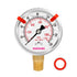 0-160psi Glycerin Filled Pressure Gauge, 2-1/2" Dial Size, Stainless Steel Case, with Red Range Mark, 1/4" NPT Lower Mount, for Measuring Air Comp...