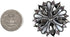 10 pcs Black Hollow Metal Flower Rhinestone Petals Sewing Coat Buttons -40mm -11/2"...