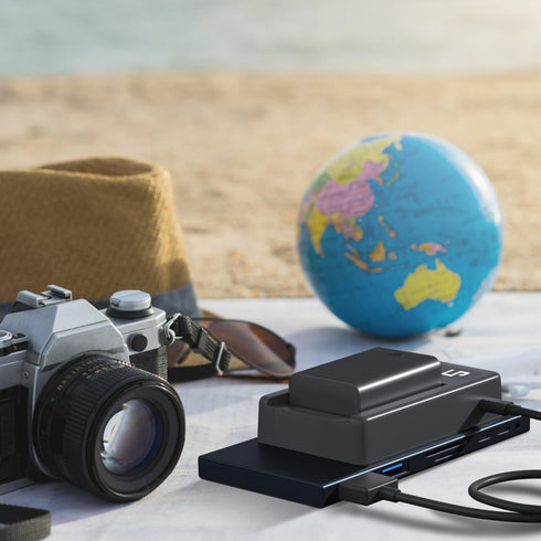 NP-FW50 Battery Charger, LCD Dual Charger Compatible with Sony Alpha A6000, A6400, A6100, A6300, A6500, A5100, A7, A7 II, A7R, A7R II, A7R2, A7S, ...