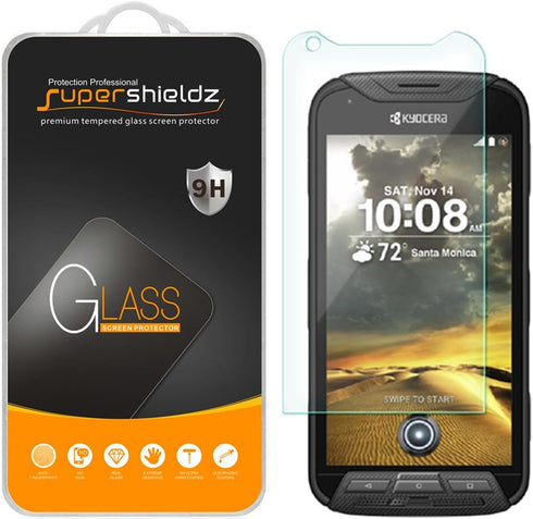 Supershieldz (3 Pack) Designed for Kyocera DuraForce Pro (Not Fit for Duraforce Pro 2) Tempered Glass Screen Protector, Anti Scratch, Bubble Free...