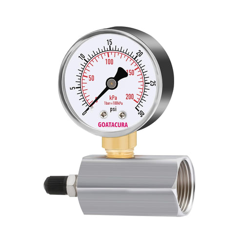 0-100psi/kpa Gas Test Pressure Gauge, 2" Dial Size, 3/4" FNPT Connection, Chrome Plated Steel Body Assembly, 3-2-3% Accuracy…...