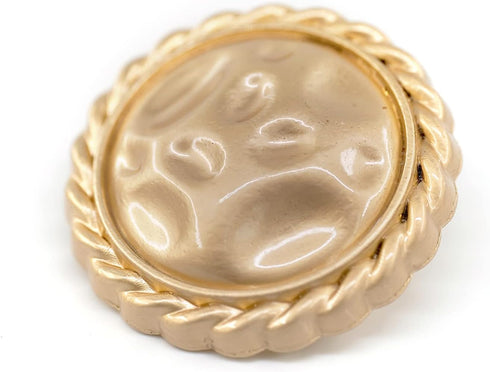 20 pcs Stamping Lunar Surface Sewing Golden Metal Shank Coat Buttons -25mm -1"...