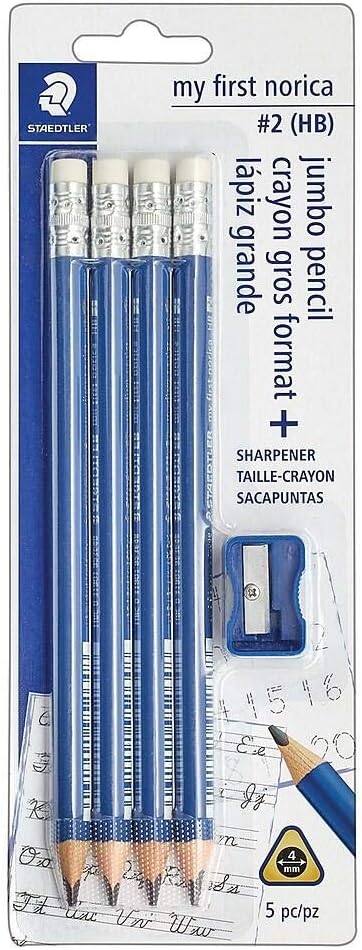 My First Norica Jumbo Triangular Pencils Pack of 4...