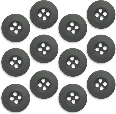 12 Pcs Foliage Green Sewing Buttons 0.75 inch Army Military Buttons 30L Buttons for Craft 4 Hole Polished Matte Finish Buttons 19mm Plastic Button...