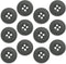 12 Pcs Foliage Green Sewing Buttons 0.75 inch Army Military Buttons 30L Buttons for Craft 4 Hole Polished Matte Finish Buttons 19mm Plastic Button...