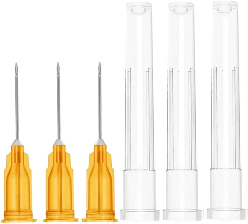 100 Pack 25 Gauge 5/8 Inch Sterile Disposable Lab Supplies, Scientific and Industrial Dispensing Needle Accessories...