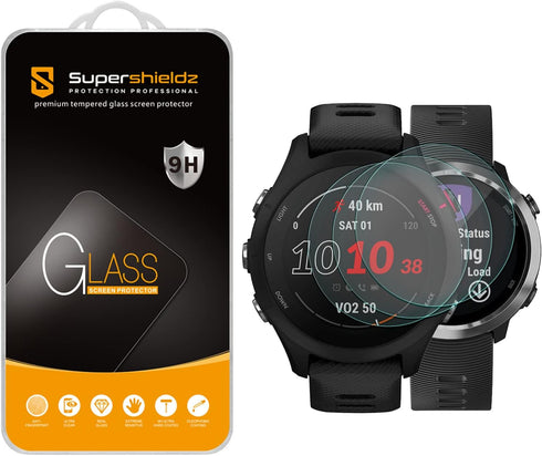 Supershieldz (3 Pack) Designed for Garmin Forerunner 255s / 255s Music (41mm) and 645/645 Music Tempered Glass Screen Protector Anti Scratch, Bubb...