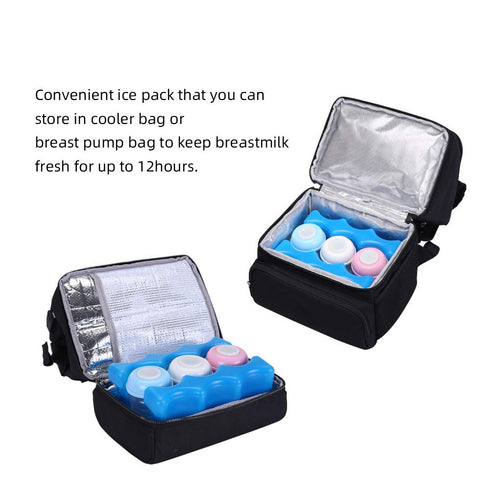 Breastmilk Ice Pack -Bottle Ice Packs for Breastfeeding Working Mom fit for Cans Bottles Breast Pump Bag Lunch Bags, 2pcs...
