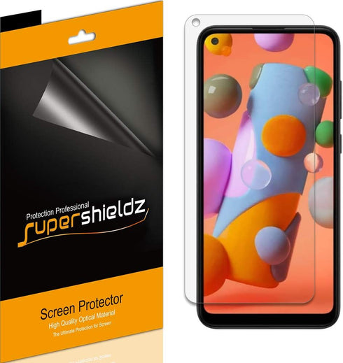 Supershieldz (6 Pack) Designed for Samsung Galaxy A11 Screen Protector, High Definition Clear Shield (PET)...