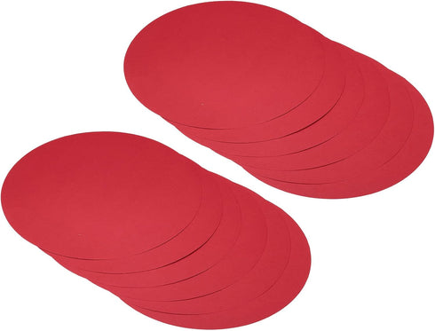 PATIKIL 7.9-inch Round Cardboard Paper, 40 Pcs Blank Disc Circles Slices for Party Decorations DIY Craft Arts Drawing Painting Writing, Red...