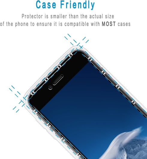 by HPTech (2 Pack) Privacy Screen Protector Designed for iPhone 8 Plus and iPhone 7 Plus 5.5-inch Anti-Spy Tempered Glass, Anti Scratch, Bubble Fr...