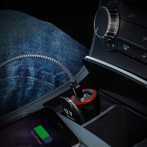 Anker Car Charger Adapter, 24W Dual USB Car Phone Charger, PowerDrive 2 for iPhone 14 13 12 11 Pro Max Mini X XR XS 8 Plus, iPad Pro/Air 2/Mini, N...