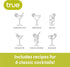 True Smoke Tinted Plastic Cocktail Shaker with Measurements, Includes 6 Recipes, Mixed Drink Shakers Cocktail, Bartending, Barware Tools, 16oz...