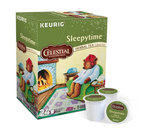 24 Count Celestial Seasonings Sleepytime Herbal Tea, Single-Serve Keurig K-Cup Pods...