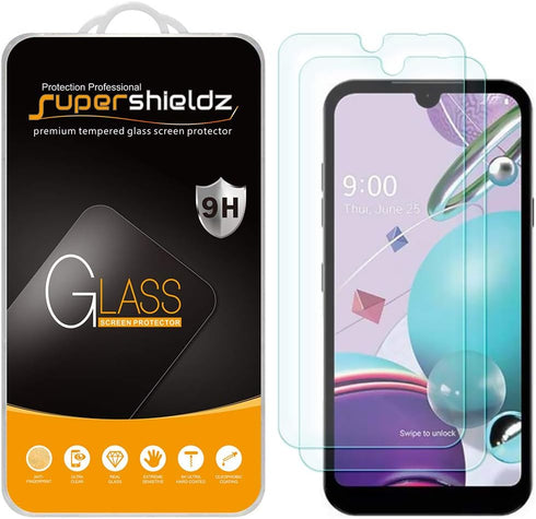 Supershieldz (2 Pack) Designed for LG K31 and K31 Rebel Tempered Glass Screen Protector, Anti Scratch, Bubble Free...