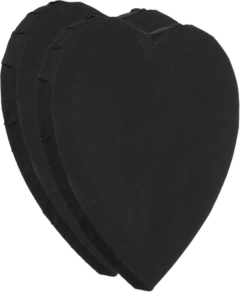 PATIKIL 7.9" Heart Canvas Board for Painting, 2 Pcs Blank Stretched Panels Frame Board for Oil Acrylic Circle Shaped Art Paint Drawn Wood Easel, B...